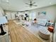 Inviting living room with an open floor plan, stylish furniture, and lots of natural light at 2604 Willow St., North Myrtle Beach, SC 29582