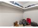 Walk-in closet with hardwood floors, shelving, and ample space for storage at 404 75Th Ave. N # E, Myrtle Beach, SC 29572