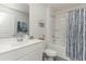 Functional bathroom with a tub-shower combo, vanity, and modern fixtures at 417 Flank St., Myrtle Beach, SC 29588