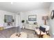 Bright living room featuring modern decor, light wood floors, and an open layout for comfortable living at 417 Flank St., Myrtle Beach, SC 29588