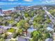 Drone shot of a residential community close to the ocean, city, and many trees at 5525 Springs Ave., Myrtle Beach, SC 29577