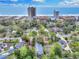 Aerial view of a residential community near the beach and large hotels at 5525 Springs Ave., Myrtle Beach, SC 29577