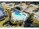 Aerial view of pool area at 5751 Oyster Catcher Dr. # 234, North Myrtle Beach, SC 29582
