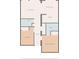 Simplified floor plan showing the layout of the home, including living spaces and bedrooms at 5905 South Kings Hwy. # 132-A, Myrtle Beach, SC 29575