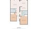 Detailed floor plan featuring living room, dining area, kitchen, two bedrooms and two bathrooms at 5905 South Kings Hwy. # 132-A, Myrtle Beach, SC 29575