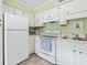 Well-maintained kitchen with white appliances and cabinets, offering a functional and clean space at 5905 South Kings Hwy. # 132-A, Myrtle Beach, SC 29575
