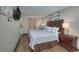 Inviting bedroom featuring a king bed and warm lighting ensures a peaceful sleep at 6900 N Ocean Blvd. # 1505, Myrtle Beach, SC 29572