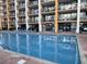 Beautiful blue rectangular pool that is ready for a summer swim at 6900 N Ocean Blvd. # 1505, Myrtle Beach, SC 29572