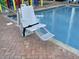Pool area features an accessible chair lift for individuals with disabilities to enjoy the amenities at 6900 N Ocean Blvd. # 1505, Myrtle Beach, SC 29572