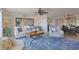 Comfortable living area with elegant furnishings, and seamless flow into the dining and kitchen spaces at 741 Retreat Beach Circle # B-1-F, Pawleys Island, SC 29585
