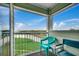 Relaxing balcony with outdoor seating and scenic views of the surrounding landscape at 9400 Shore Dr. # 506, Myrtle Beach, SC 29572