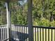 Relaxing view of the trees and yard from the screened porch at 1411 Gooseneck Place # 202 Middle, Murrells Inlet, SC 29576