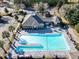 Community pool with ample seating, lounge chairs, gazebo, and well-maintained landscaping at 152 Creek Harbour Circle, Murrells Inlet, SC 29576