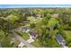 Aerial view of home surrounded by lush greenery in a peaceful neighborhood at 503 Alston St., Conway, SC 29527