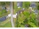 Aerial view of the house and its yard at 503 Alston St., Conway, SC 29527