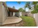 Enjoy the large back patio perfect for outdoor dining, relaxation and entertaining at 503 Alston St., Conway, SC 29527