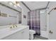 Bathroom with vanity, toilet, and shower/tub combo at 901 Bear Lake Dr., Longs, SC 29568