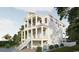 Stylish three-story home with a double porch and a side entrance garage for added convenience at 914 Perrin Dr., North Myrtle Beach, SC 29582