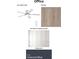 This office offers a ceiling fan, wood flooring, trim, and charcoal blue ceiling paint at 914 Perrin Dr., North Myrtle Beach, SC 29582