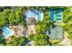 An eye-level shot of an extensive community recreational area with pools and tennis courts at 1545 Spinnaker Dr. # 2C, North Myrtle Beach, SC 29582