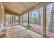 Rear screened-in porch providing an airy and shaded outdoor retreat at 1545 Spinnaker Dr. # 2C, North Myrtle Beach, SC 29582