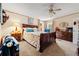 Cozy bedroom with a decorative quilt and wood furniture at 499 Folly Estates Dr., Myrtle Beach, SC 29588