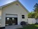 Detached garage features ample parking, storage space, and a convenient side entrance at 7473 Louisville Rd., Aynor, SC 29511