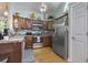 Well-appointed kitchen with stainless steel appliances, ample cabinet space, and a convenient layout for cooking at 105 Windsor Springs Rd., Conway, SC 29526