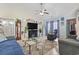 Open living area with a ceiling fan, decor accents, creating a comfortable and welcoming space at 105 Windsor Springs Rd., Conway, SC 29526
