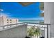 Enjoy ocean views from this building's private balcony, complete with railing at 1105 S Ocean Blvd. # 502, Myrtle Beach, SC 29577