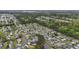 An aerial view of a neighborhood with tree-lined streets and well-maintained homes at 1130 Ganton Way, Myrtle Beach, SC 29588