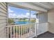 Relax on this screened porch with great views of the community lake at 117 Butkus Dr. # 5, Myrtle Beach, SC 29588