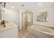 Luxurious bathroom with separate shower and tub at 120 Wraggs Ferry Rd., Georgetown, SC 29440