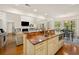 Open-concept kitchen with a breakfast bar overlooking the living room at 120 Wraggs Ferry Rd., Georgetown, SC 29440