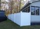 Backyard featuring a white fence, and a partial view of the back of a home at 1208 Mackie Circle, Myrtle Beach, SC 29579