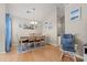 Bright dining area with seating for six and elegant decor at 176 Somerworth Circle, Surfside Beach, SC 29575