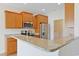 Kitchen with stainless steel appliances, granite countertops, and wood cabinets at 200 Palm Terrace Loop, Conway, SC 29526