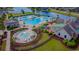 Beautiful aerial view of the community pool and clubhouse, ideal for recreation and leisure at 2039 Woodburn Dr., Myrtle Beach, SC 29579