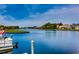 Gorgeous waterfront view of the lake, complete with a boat dock at 2039 Woodburn Dr., Myrtle Beach, SC 29579