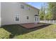 Backyard of a home with a wooden deck and a white picket fence at 211 Oak Landing Dr., Conway, SC 29527