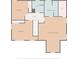 Second floor plan featuring primary bedroom, bedrooms, bathrooms, hallway and walk-in closet at 211 Oak Landing Dr., Conway, SC 29527