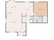 First floor plan featuring open concept living and dining, adjacent kitchen, bedroom, bathrooms and foyer at 211 Oak Landing Dr., Conway, SC 29527