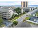 Overhead view of a residential complex with beach access, showcasing its layout and proximity to the coast at 212 Maison Dr. # M 303, Myrtle Beach, SC 29572