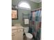 Bathroom with shower/tub combo, framed mirror and modern fixtures at 234 Ave. Of The Palms, Myrtle Beach, SC 29579