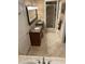 Bathroom with double vanity, granite countertop, walk-in shower, and tub at 234 Ave. Of The Palms, Myrtle Beach, SC 29579