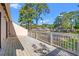 Balcony with a view of the pool and surrounding trees at 3015 Old Bryan Dr. # 9-7, Myrtle Beach, SC 29577