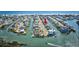 Breathtaking aerial view of homes nestled along a canal with easy access to the ocean at 329 46Th Ave. N, North Myrtle Beach, SC 29582