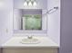 Bathroom featuring white sink with large mirror and walk-in shower at 349 Robin Hood Circle, Little River, SC 29566