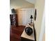 Hallway with built-in storage, decor, and doorway to bedroom at 4396 Baldwin Ave. # C-24, Little River, SC 29566