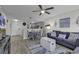 Cozy living room featuring a nautical theme, dining area, and open access to the kitchen at 5905 South Kings Hwy. # 4202, Myrtle Beach, SC 29575